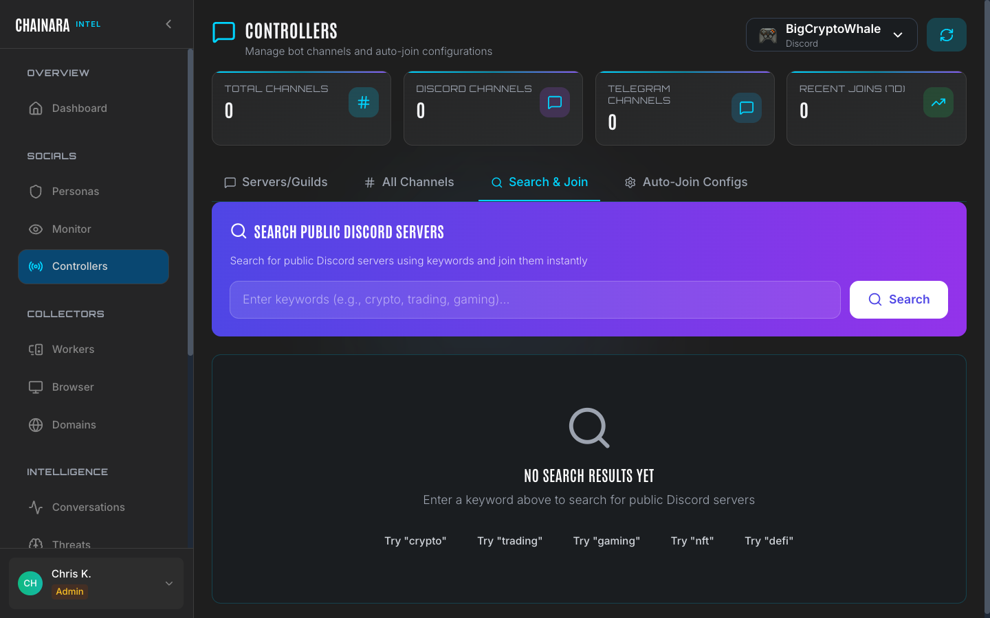 Controllers: Search and join