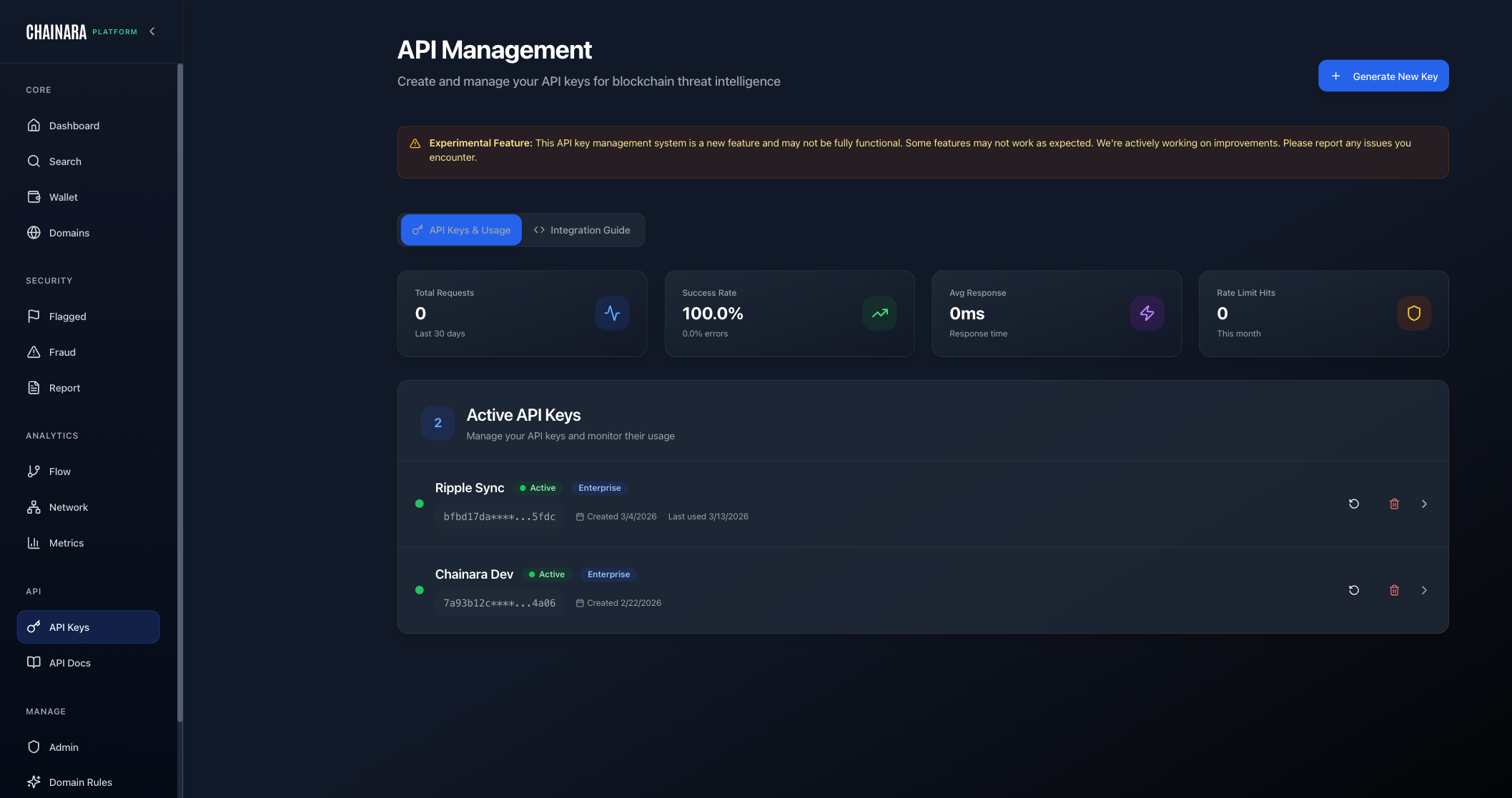 API Keys